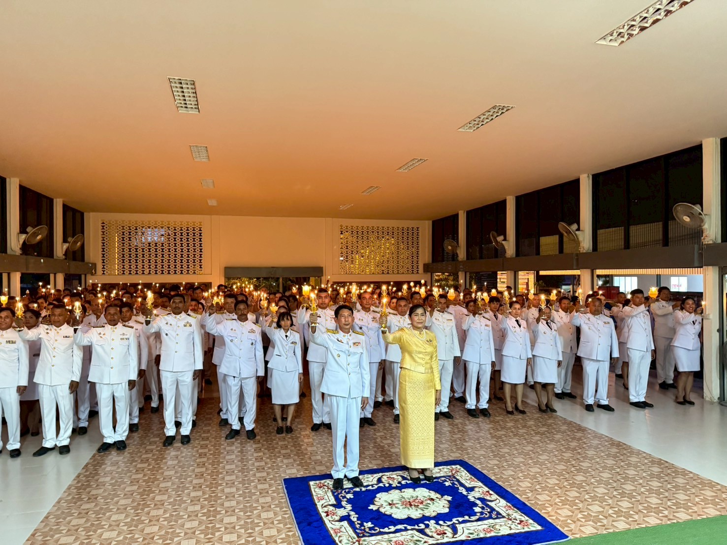 พิธีถวายเครื่องราชสักการะ และวางพานพุ่ม และพิธีถวายพระพรชัยมงคลเฉลิมพระเกียรติพระบาทสมเด็จพระเจ้าอยู่หัว เนื่องในโอกาสมหามงคลเฉลิมพระชนมพรรษา 28 กรกฎาคม 2568